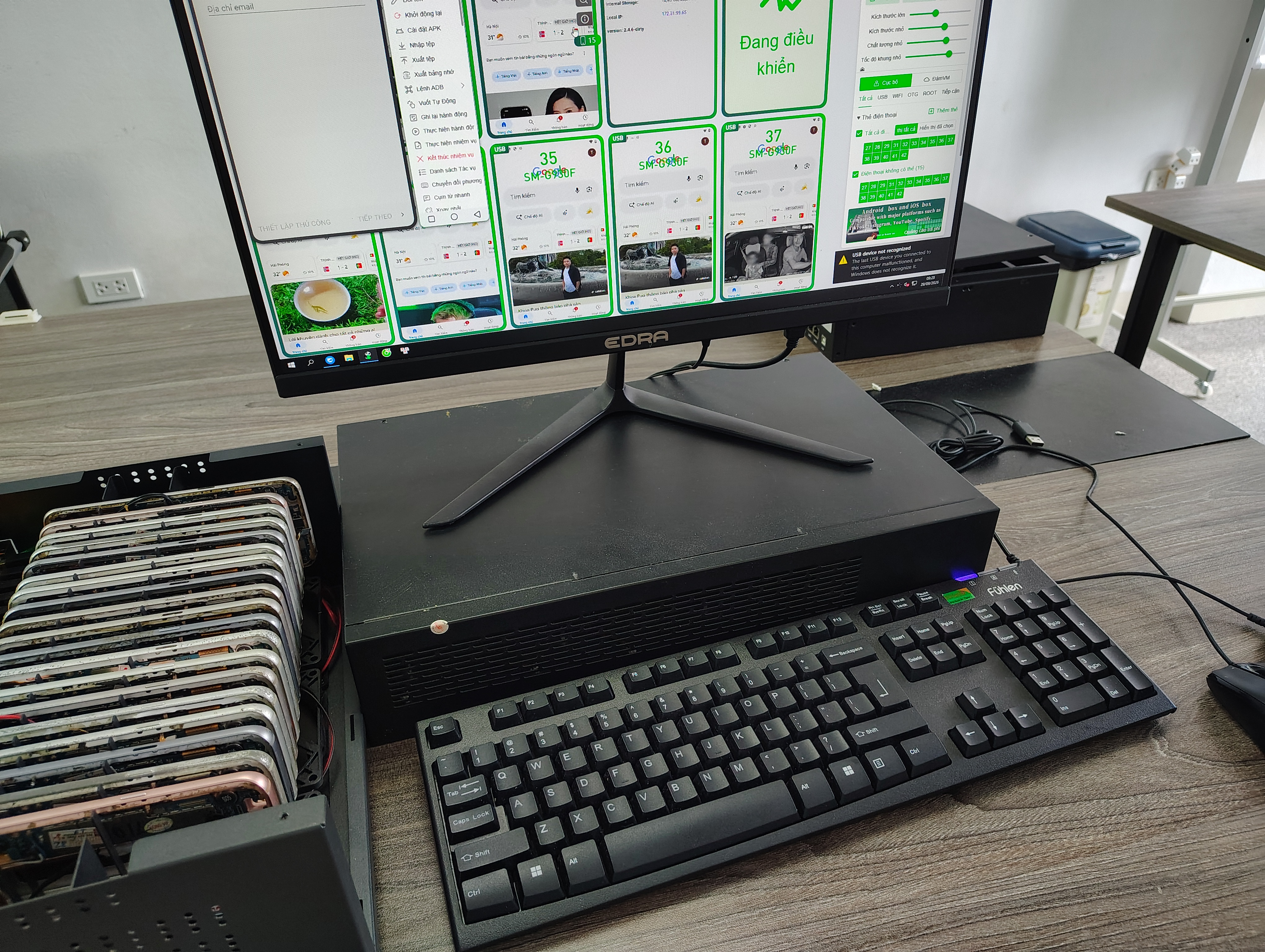 Lắp Đặt Box Phone Farm Tại Đường Xuân Thủy – Cầu Giấy